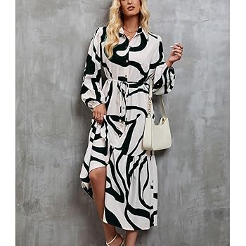 パーティードレス Conquer Print Silk Shirt Dress 146127_286-5_5546a84e-4f11-